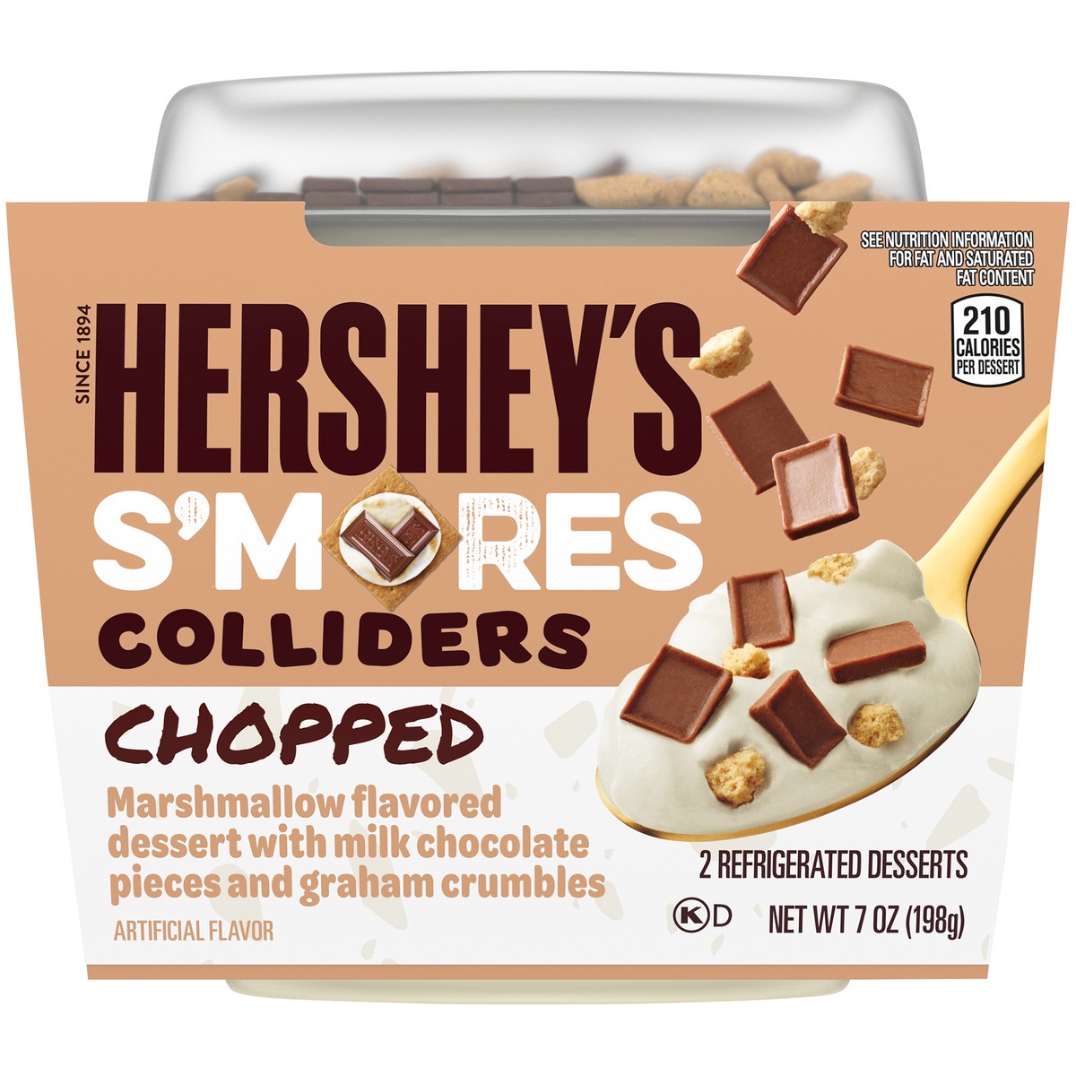 slide 4 of 9, COLLIDERS™ Chopped HERSHEY''S S'mores Refrigerated Dessert, 2 ct Pack, 2 ct