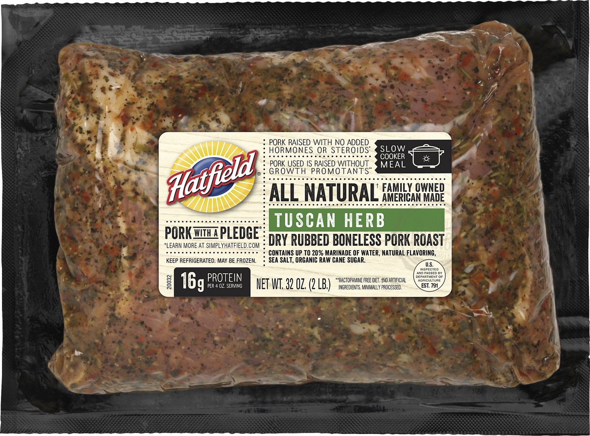 slide 3 of 3, Hatfield Boneless Tuscan Herb Pork Roast 32 oz, 32 oz