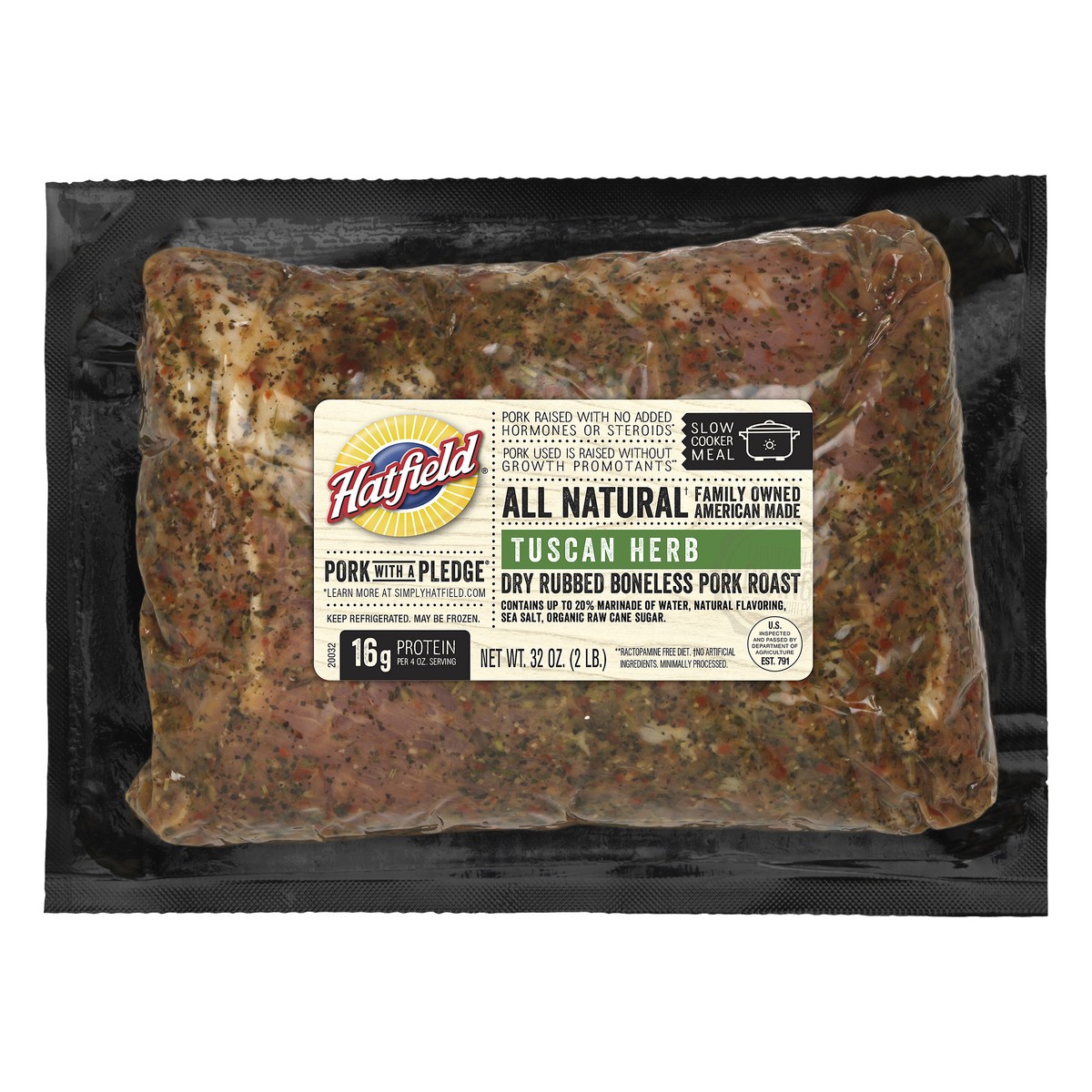 slide 1 of 3, Hatfield Boneless Tuscan Herb Pork Roast 32 oz, 32 oz