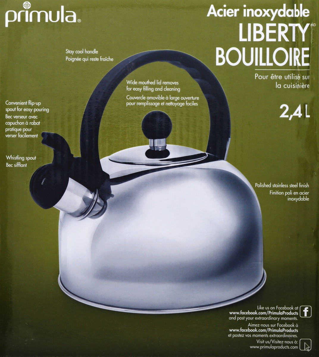 slide 7 of 9, Primula Liberty Stainless Steel 2.5 Quart Kettle 1 ea, 1 ct