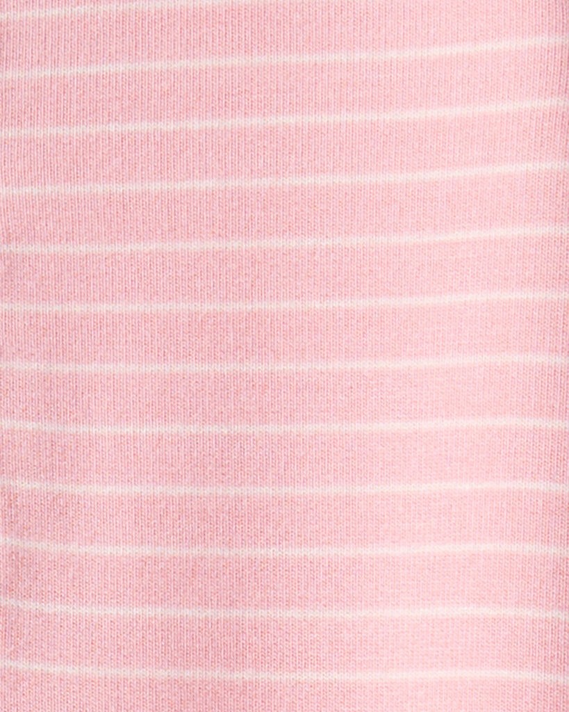 slide 3 of 3, Carter's Baby Girl PurelySoft Long-Sleeve Jumpsuit - Pink Pink 18M, 1 ct