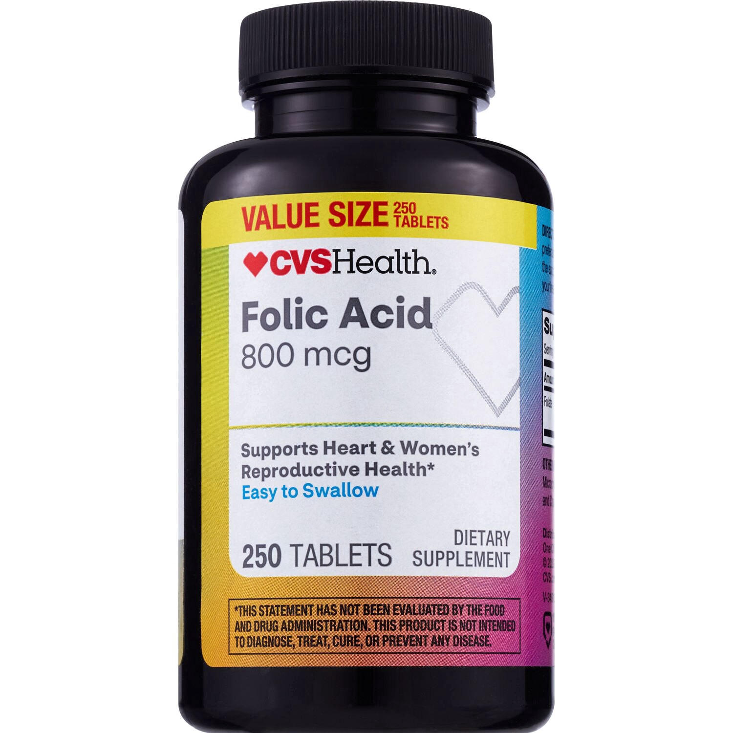 slide 1 of 1, CVS Health Folic Acid 800Mcg Tabletes, 250 ct