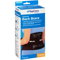 TopCare Back Brace, Adjustable, One Size