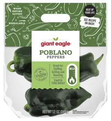 Giant Eagle Peppers, Poblano