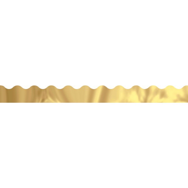 slide 3 of 3, TREND Terrific Trimmers Metallic Borders, Gold, 10 Strips, 2 1/4" x 39" each, 12 ct; 2.25 in x 390 in