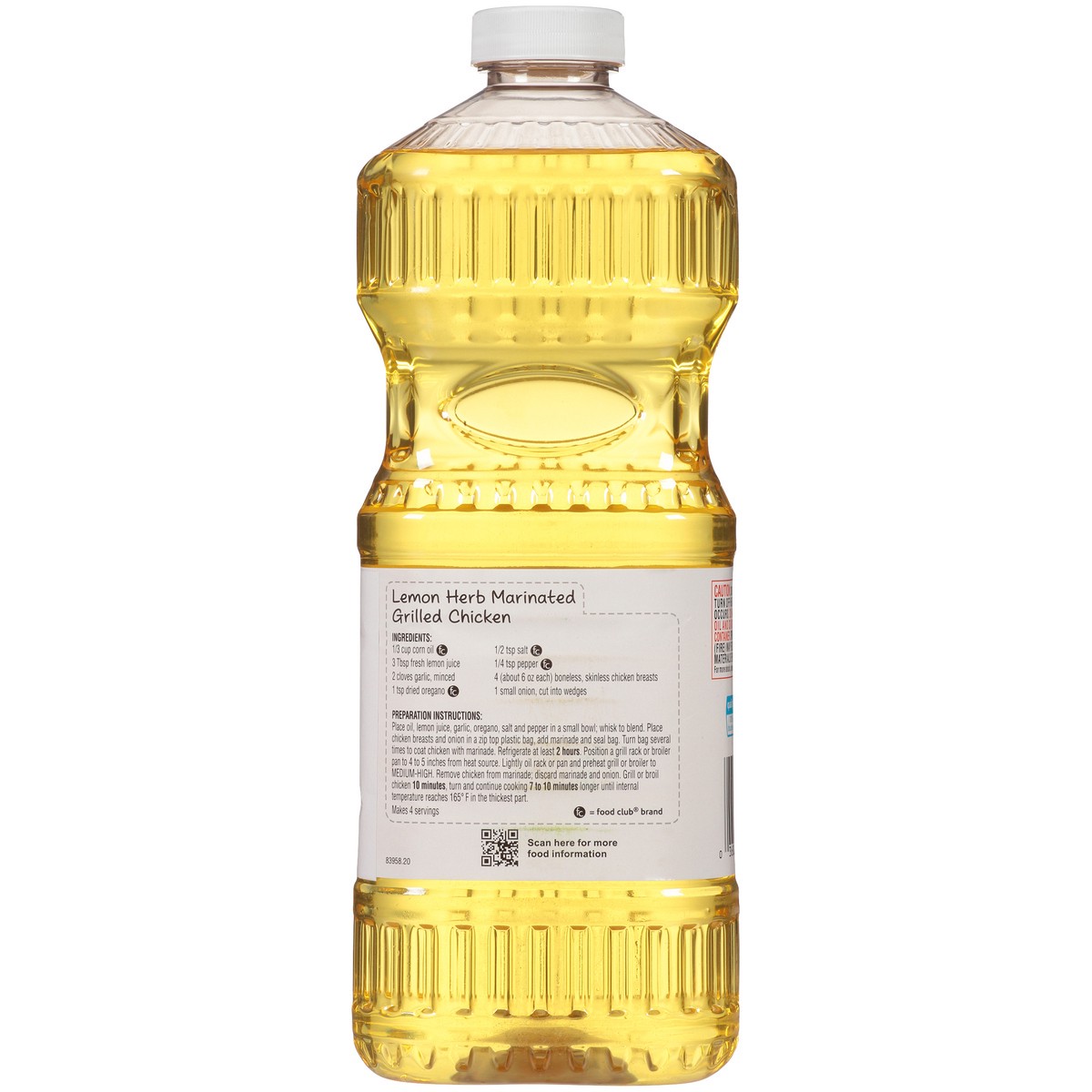 slide 10 of 10, Food Club Corn Oil, 48 oz