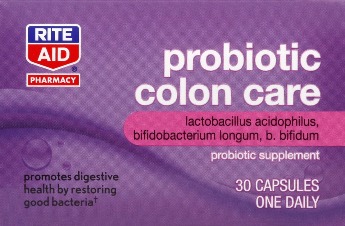 slide 5 of 5, Rite Aid Ra Probiotic Colon Cap, 30 ct