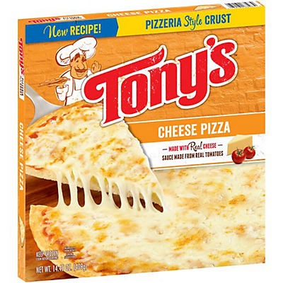 slide 1 of 1, Tony's Pizzeria Style Crust Cheese Pizza, 14.45 oz