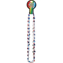 Party Beads Supreme Red White Blue Star Beads