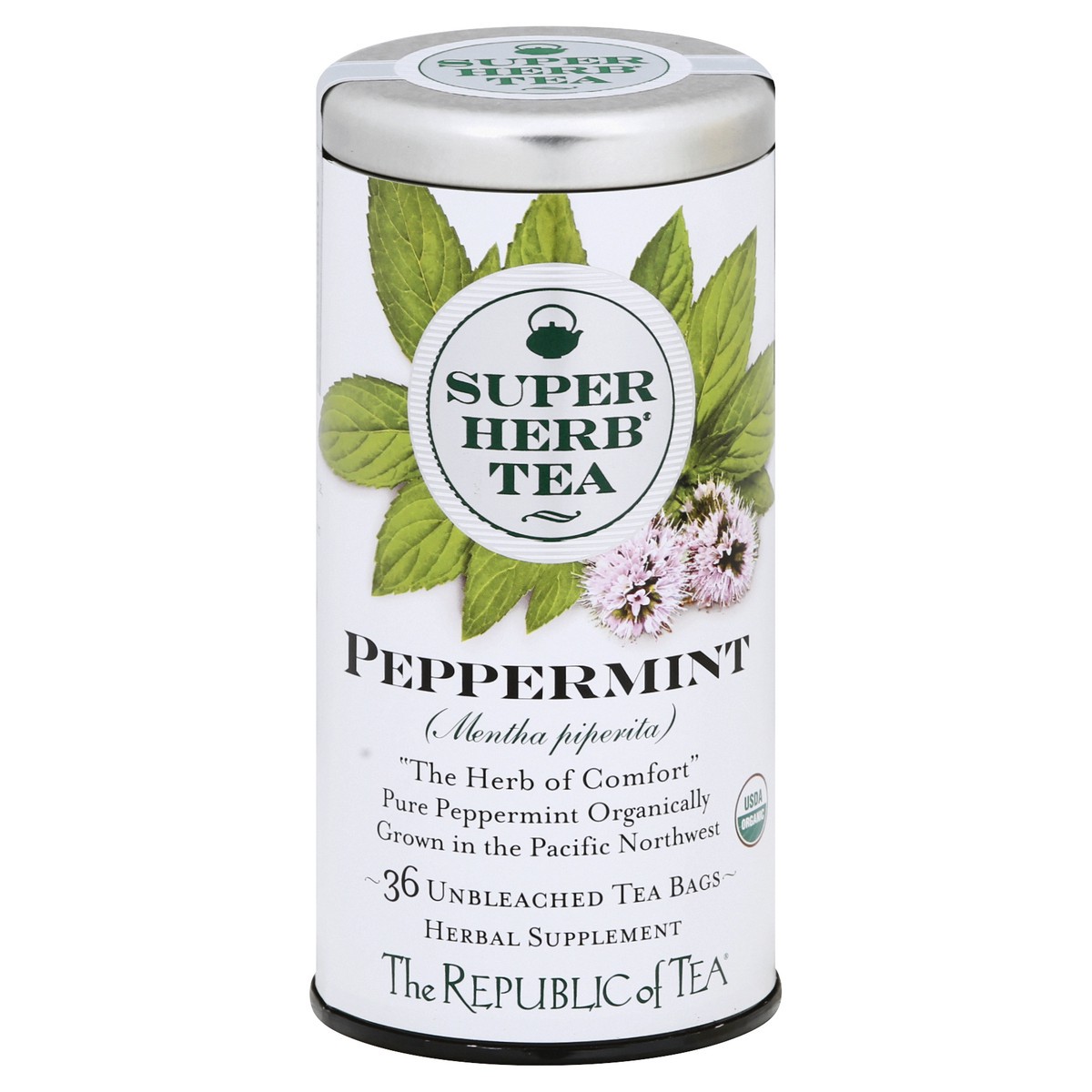 slide 1 of 9, The Republic of Tea Bags Peppermint SuperHerb Tea 36 ea, 36 ct