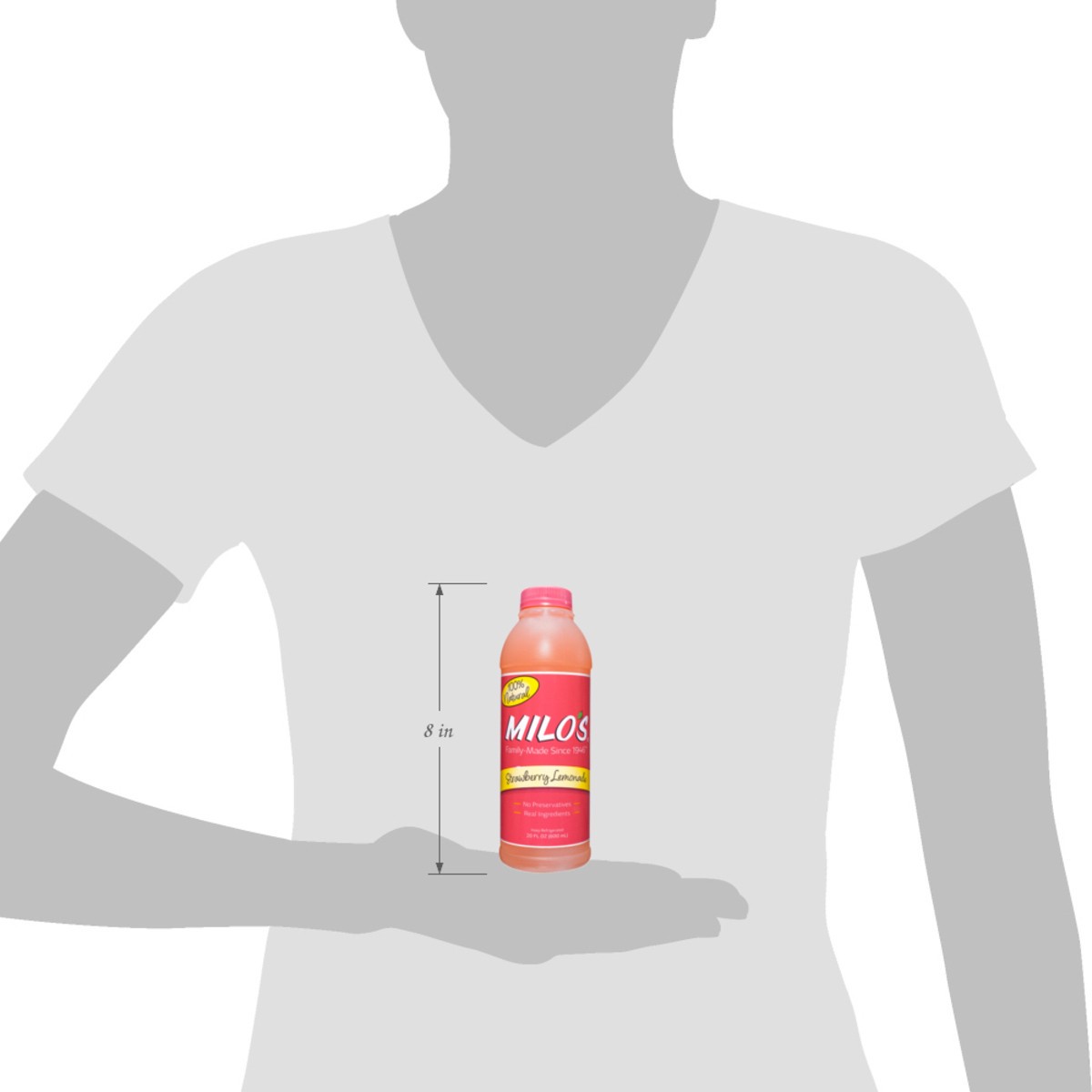 slide 7 of 9, Milo's Strawberry Lemonade - 20 fl oz, 20 fl oz