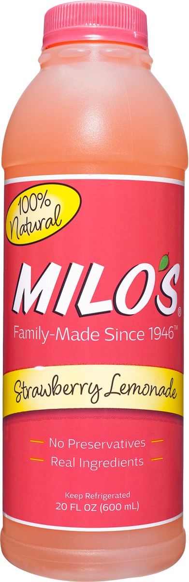 slide 8 of 9, Milo's Strawberry Lemonade - 20 fl oz, 20 fl oz