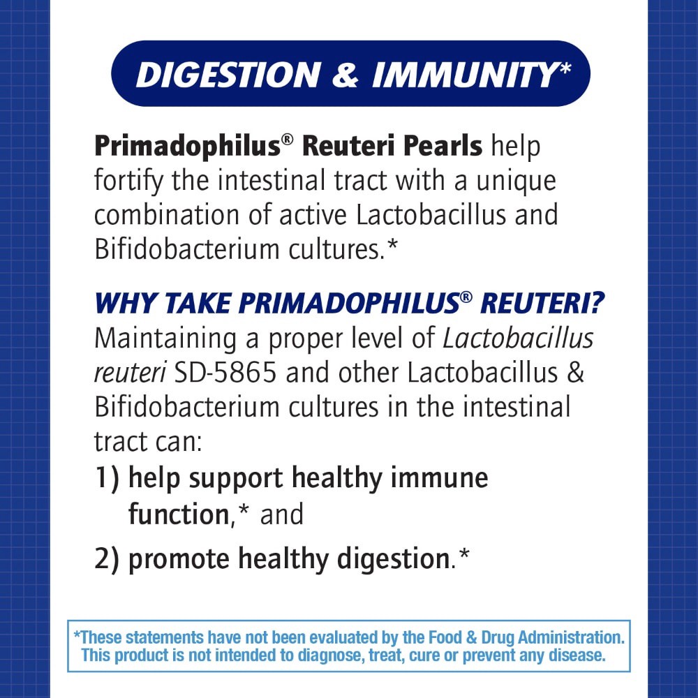 slide 2 of 6, Nature's Way Primadophilus Reuteri Pearls Probiotics, 30 ct