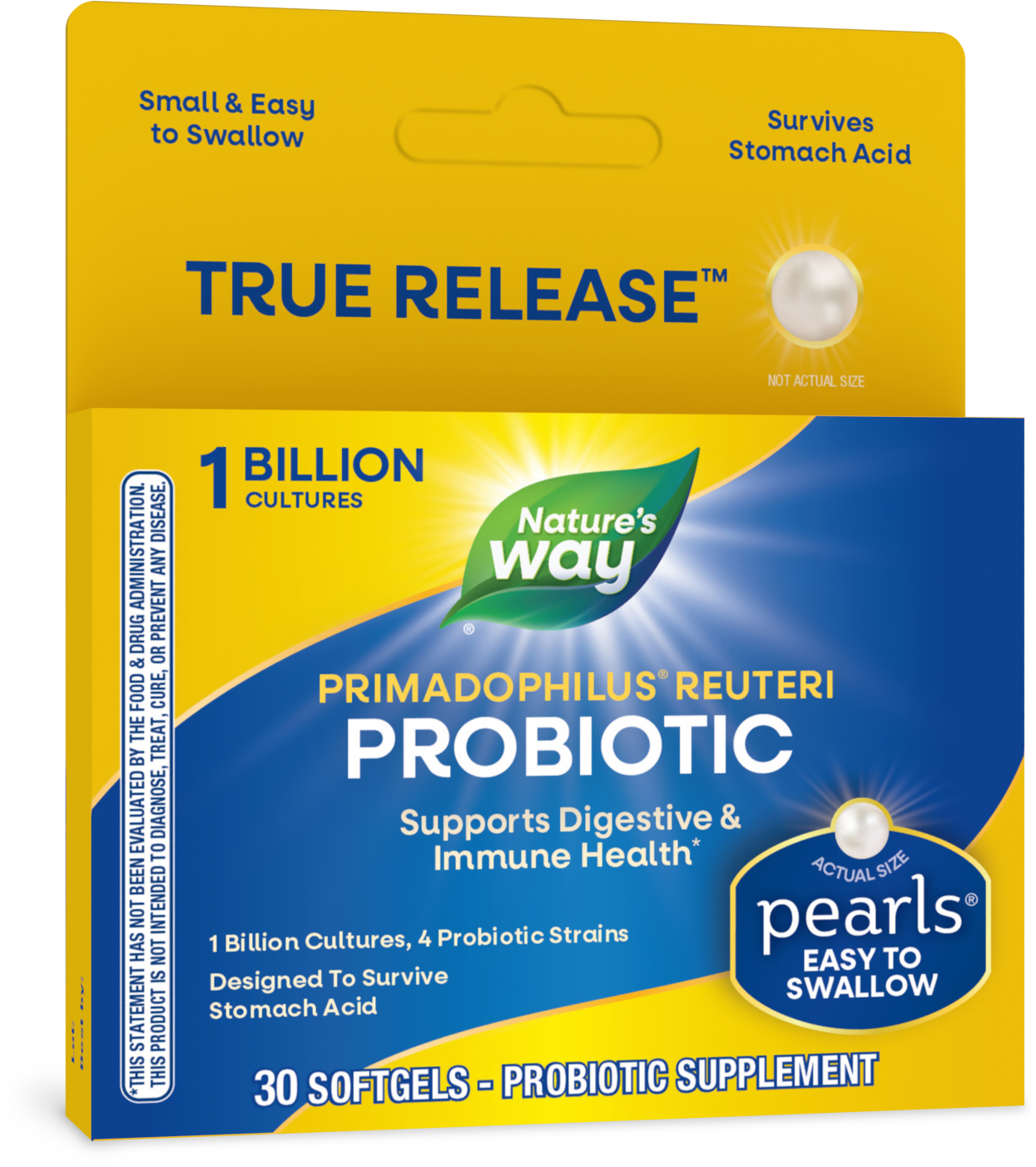 slide 1 of 6, Nature's Way Primadophilus Reuteri Pearls Probiotics, 30 ct