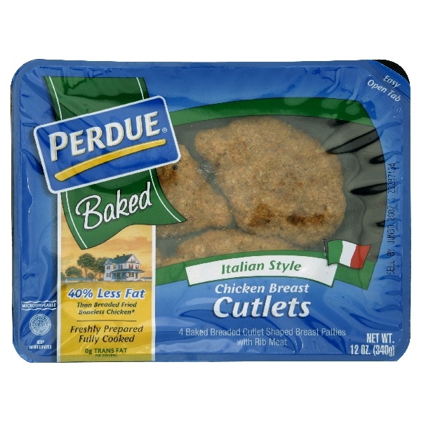 slide 1 of 1, Perdue Italian Chicken Cutlets, 12 oz