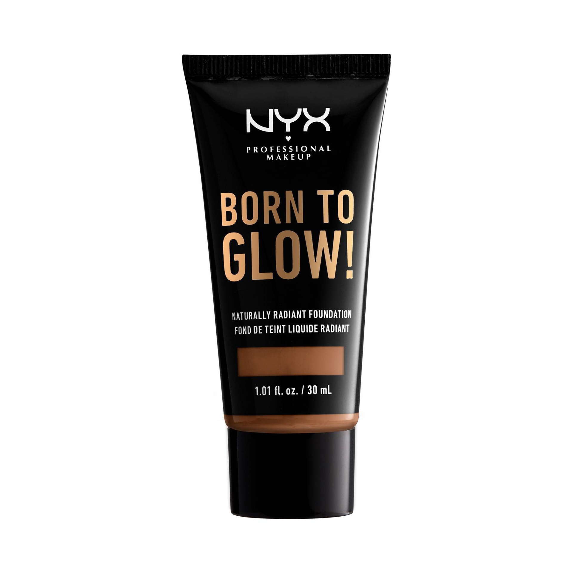 slide 1 of 1, NYX Professional Makeup Born To Glow Radiant Foundation Cappuccino, 1.01 fl oz