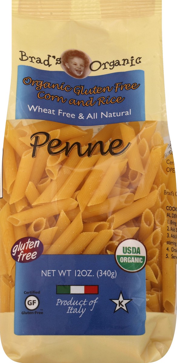 slide 5 of 5, Brad's Organic Penne 12 oz, 12 oz