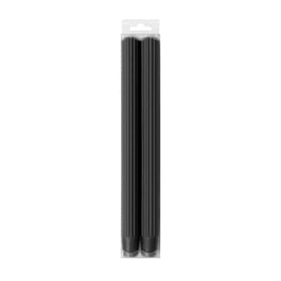 slide 1 of 3, 10" Black Flute Taper Candles, 2ct. By Ashland, 2 ct