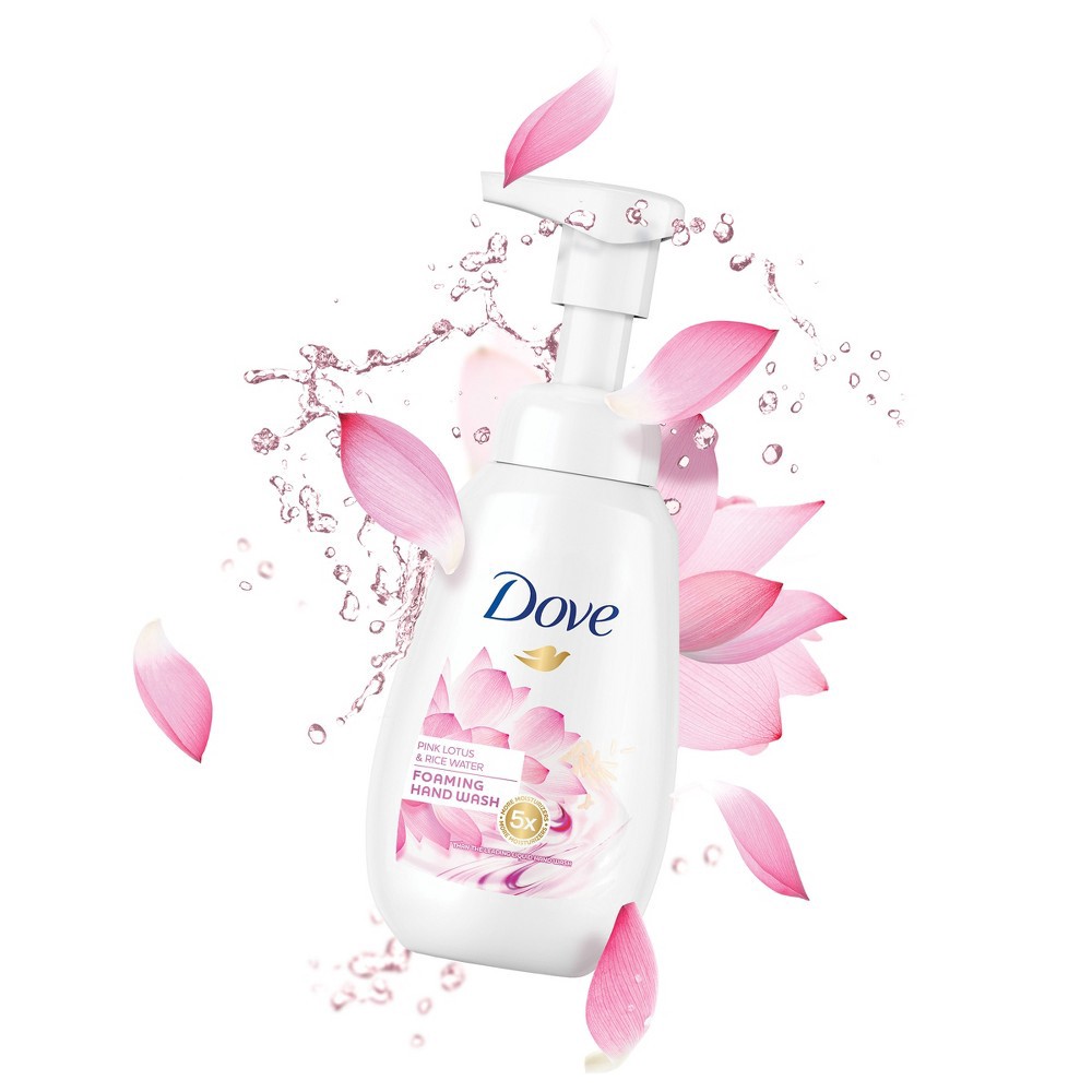 slide 6 of 8, Dove Pink Lotus Rice Water Foaming Hand Wash, 6.8 oz