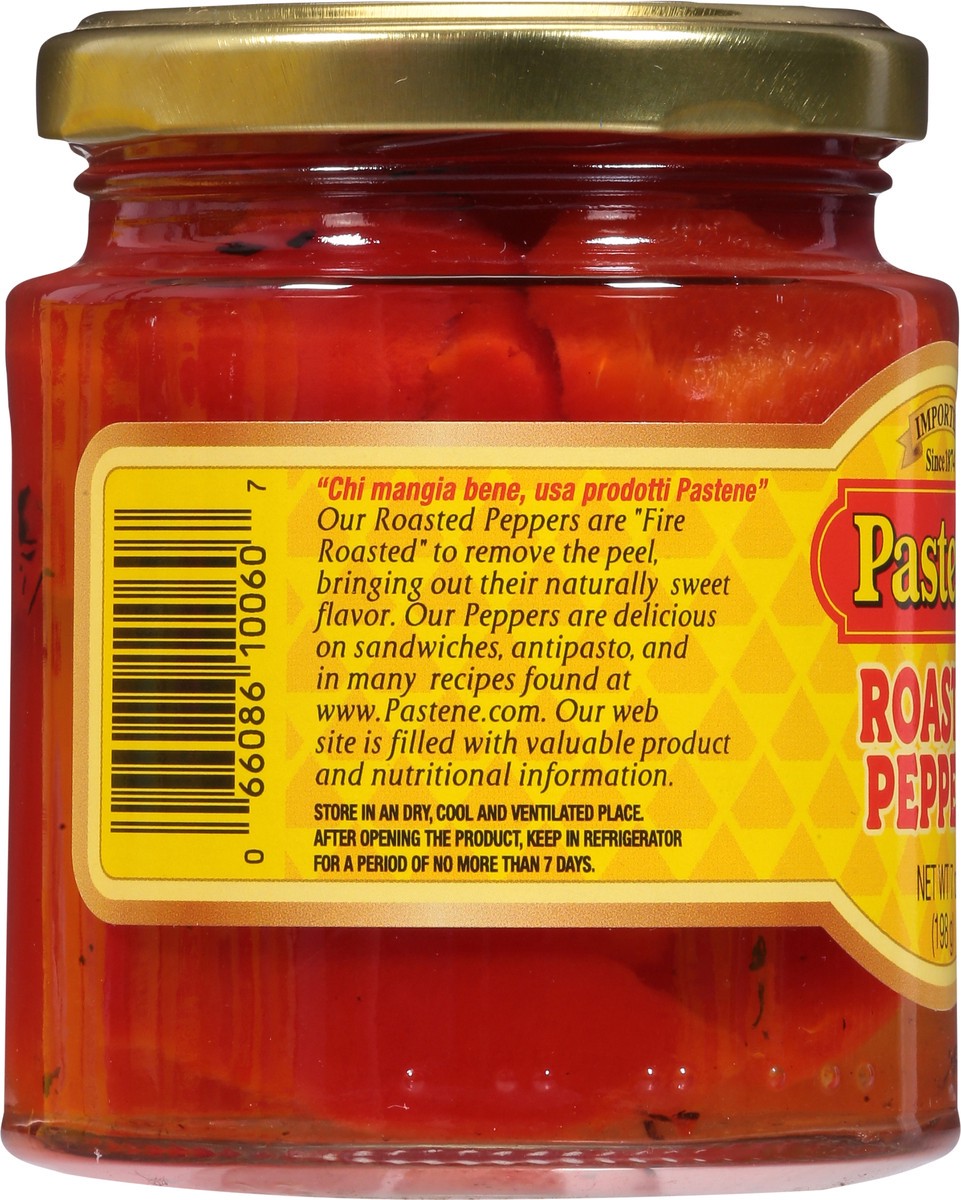 slide 4 of 9, Pastene Roasted Peppers, 7 fl oz