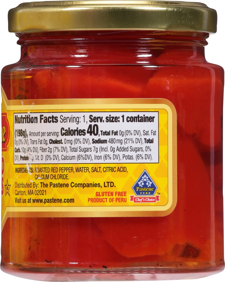 slide 8 of 9, Pastene Roasted Peppers, 7 fl oz