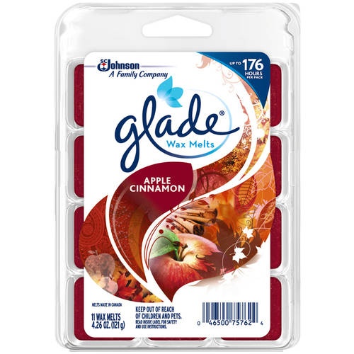 slide 1 of 1, Glade Wax Melts Apple Cinnamon, 8 ct