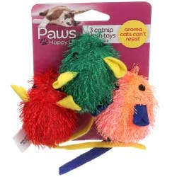 Paws Happy Life Prem Plush Mice with Catnip Cat Toy