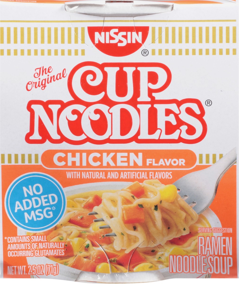 slide 5 of 14, Nissin Cup Noodles Chicken Flavor Soup 2.5 oz, 2.5 oz