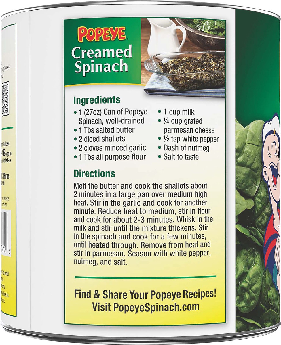 slide 3 of 5, Popeye Leaf Spinach - 27 oz, 27 oz