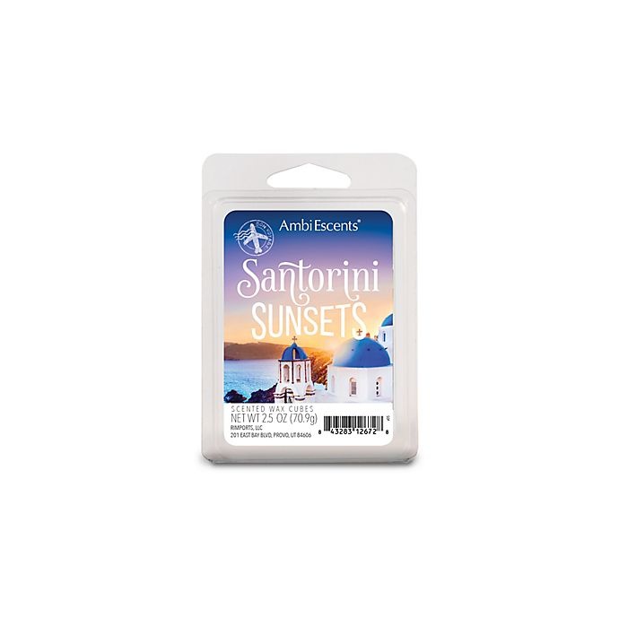 slide 1 of 1, AmbiEscents Santorini Sunsets Scented Wax Cubes - Orange, 6 ct