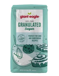 Giant Eagle Granulated Sugar, 100% Pure