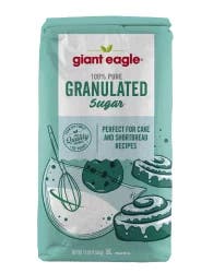 Giant Eagle Granulated Sugar, 100% Pure