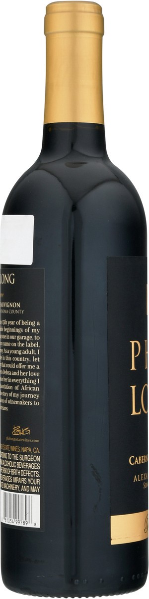 slide 7 of 9, Phil Long Alexander Valley Cabernet Sauvignon Reserve Red Wine, 750 ml