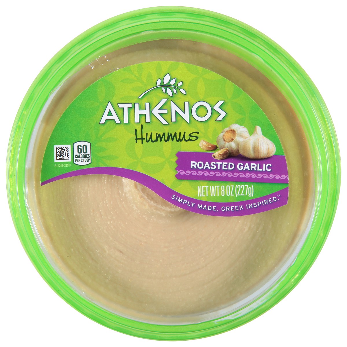 slide 1 of 13, Athenos Roasted Garlic Hummus 8 oz, 8 oz