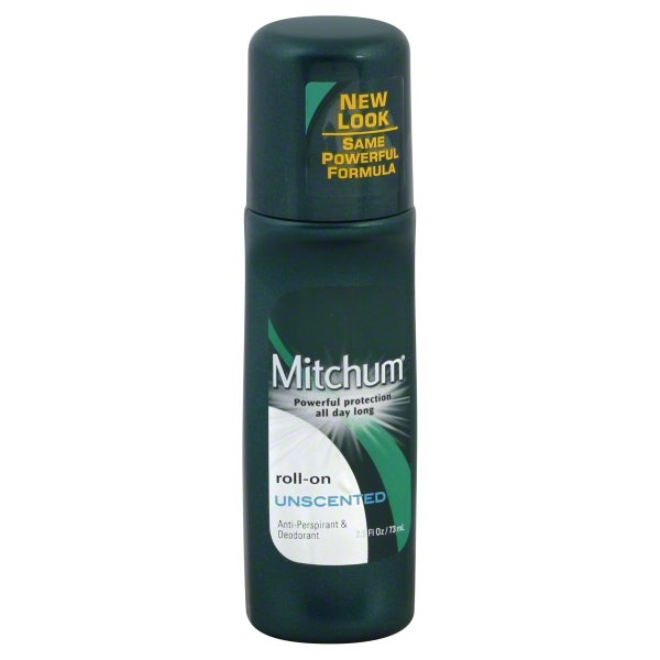 slide 1 of 1, Mitchum Antiperspirant Deodorant Rollon Unscented, 2.5 oz