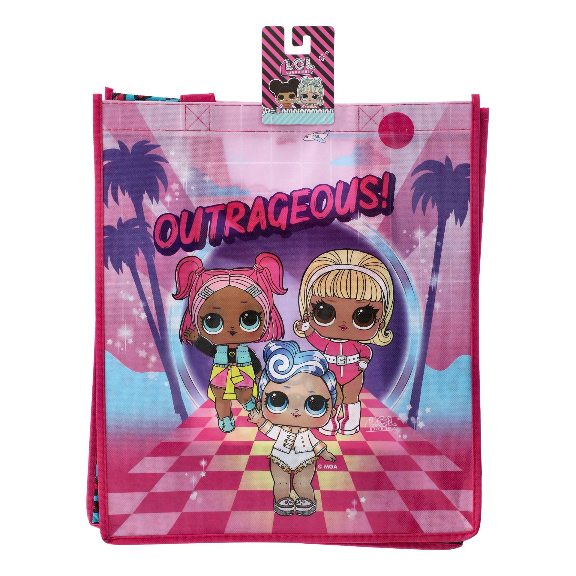 slide 1 of 1, L.O.L. Surprise! Outrageous! Reusable Shopping Bag, 1 ct