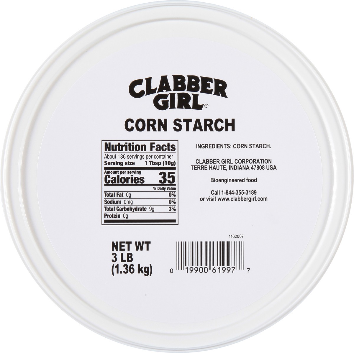 slide 3 of 8, Clabber Girl Corn Starch, 3 lb, 3 lb