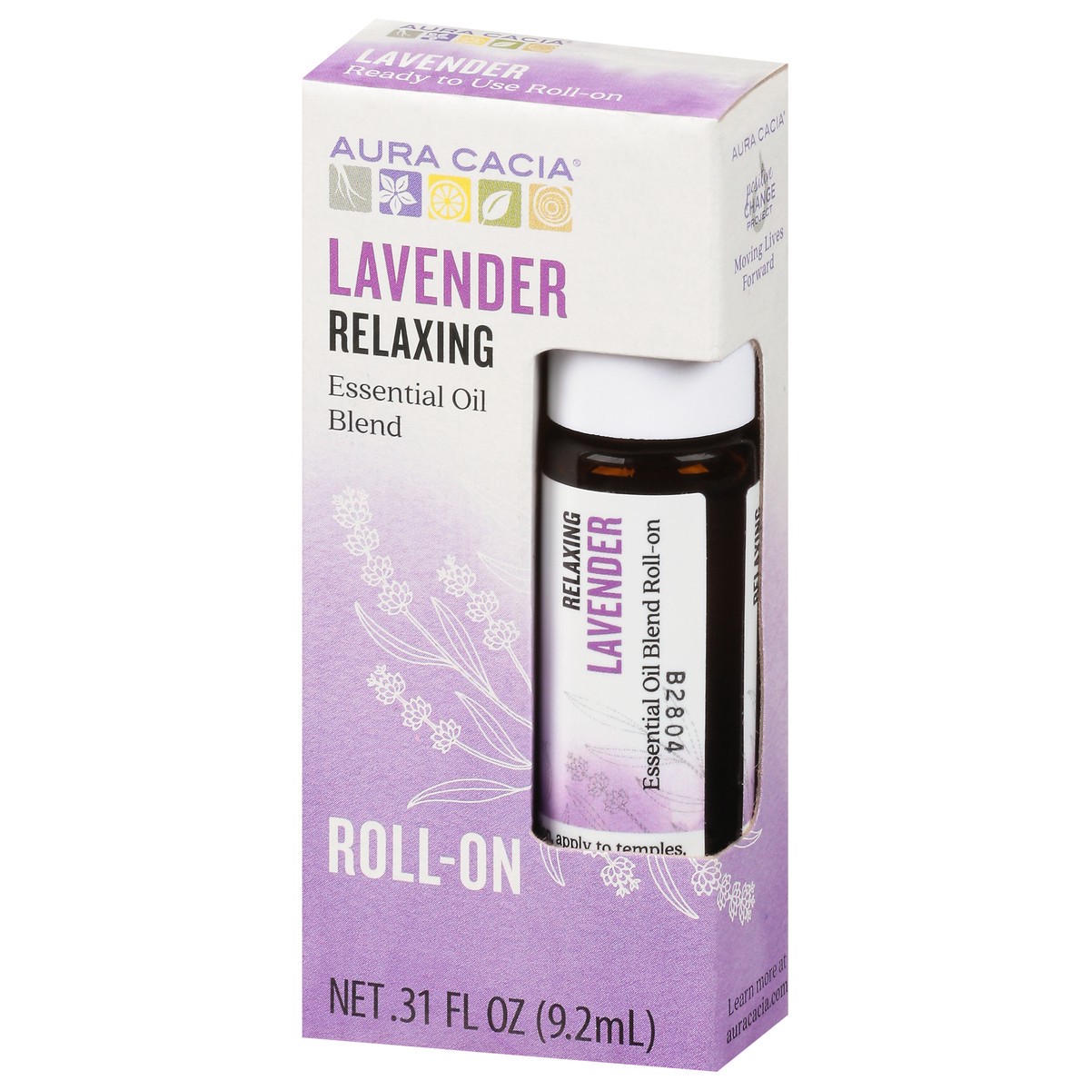 slide 4 of 9, Aura Cacia Lavender Roll-on Oil, 0.31 fl oz