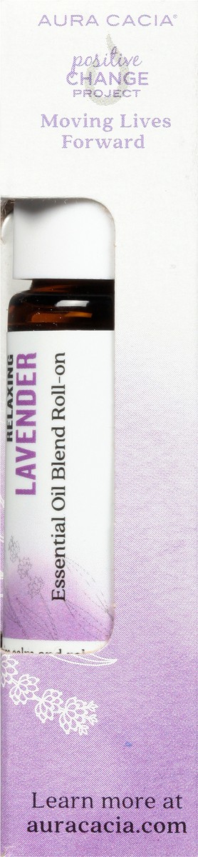 slide 3 of 9, Aura Cacia Lavender Roll-on Oil, 0.31 fl oz