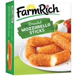 Farm Rich Breaded Mozzarella Cheese Sticks, Frozen, 22 oz