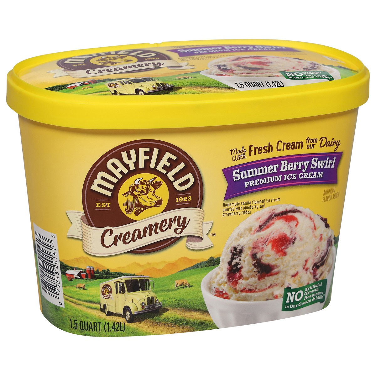 slide 2 of 9, Mayfield Creamery Summer Berry Swirl Ice Cream 1.5 qt, 1.5 qt