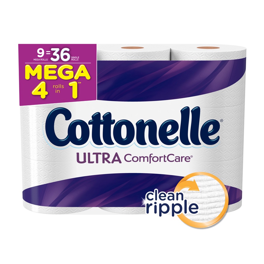 slide 1 of 1, Cottonelle Ultra Comfort Toilet Paper, 9 ct