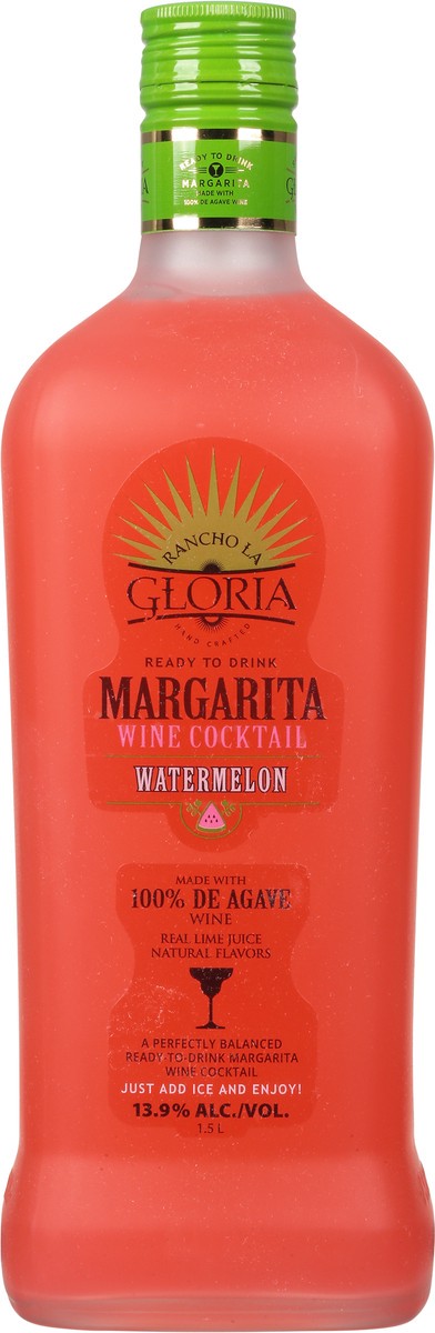 slide 6 of 9, Rancho La Gloria Watermelon Margarita Wine Cocktail 1.5 l, 1.50 liter
