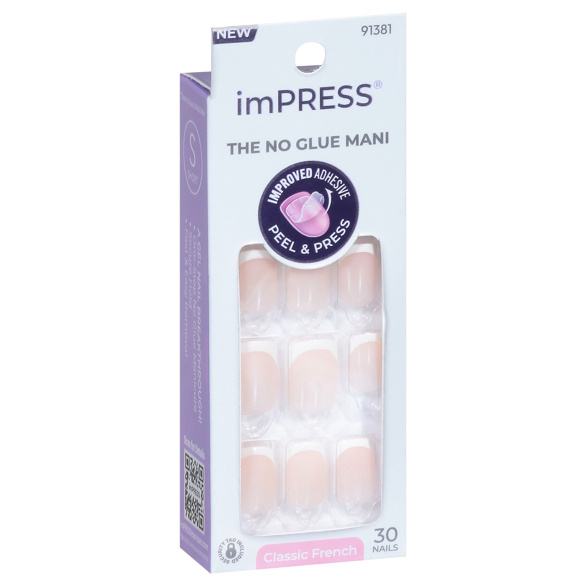 slide 3 of 14, imPRESS Classic French Nails 30 ea, 30 ct