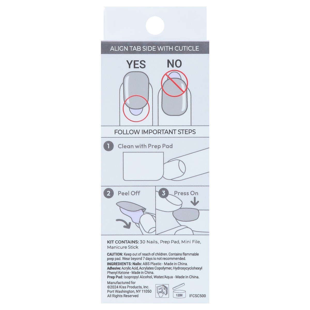 slide 9 of 14, imPRESS Classic French Nails 30 ea, 30 ct