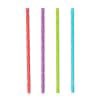 slide 9 of 17, Kolorae Striped Reusable Plastic Straws, 24 ct