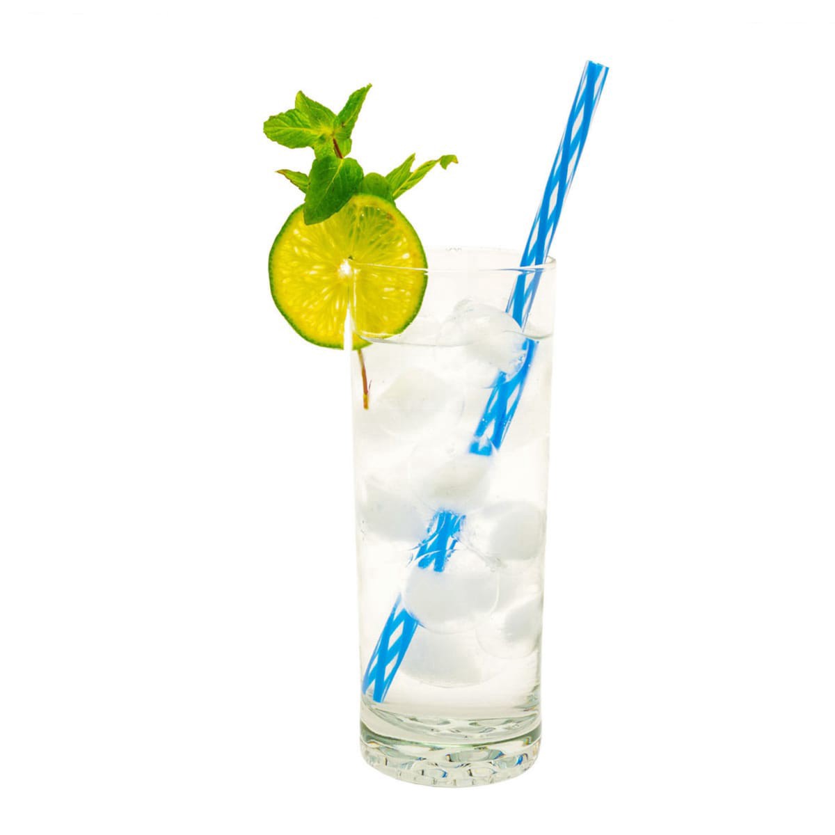 slide 7 of 17, Kolorae Striped Reusable Plastic Straws, 24 ct