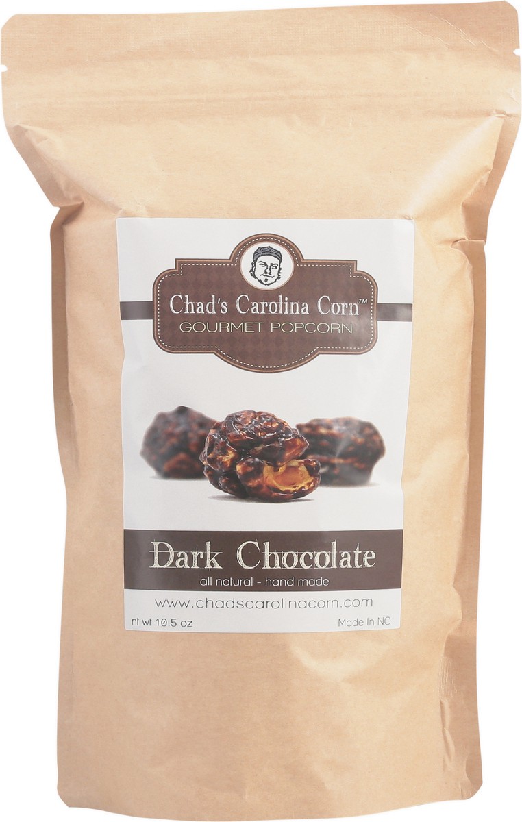 slide 4 of 13, Chad's Carolina Corn Gourmet Dark Chocolate Popcorn 10.5 oz, 9.25 oz