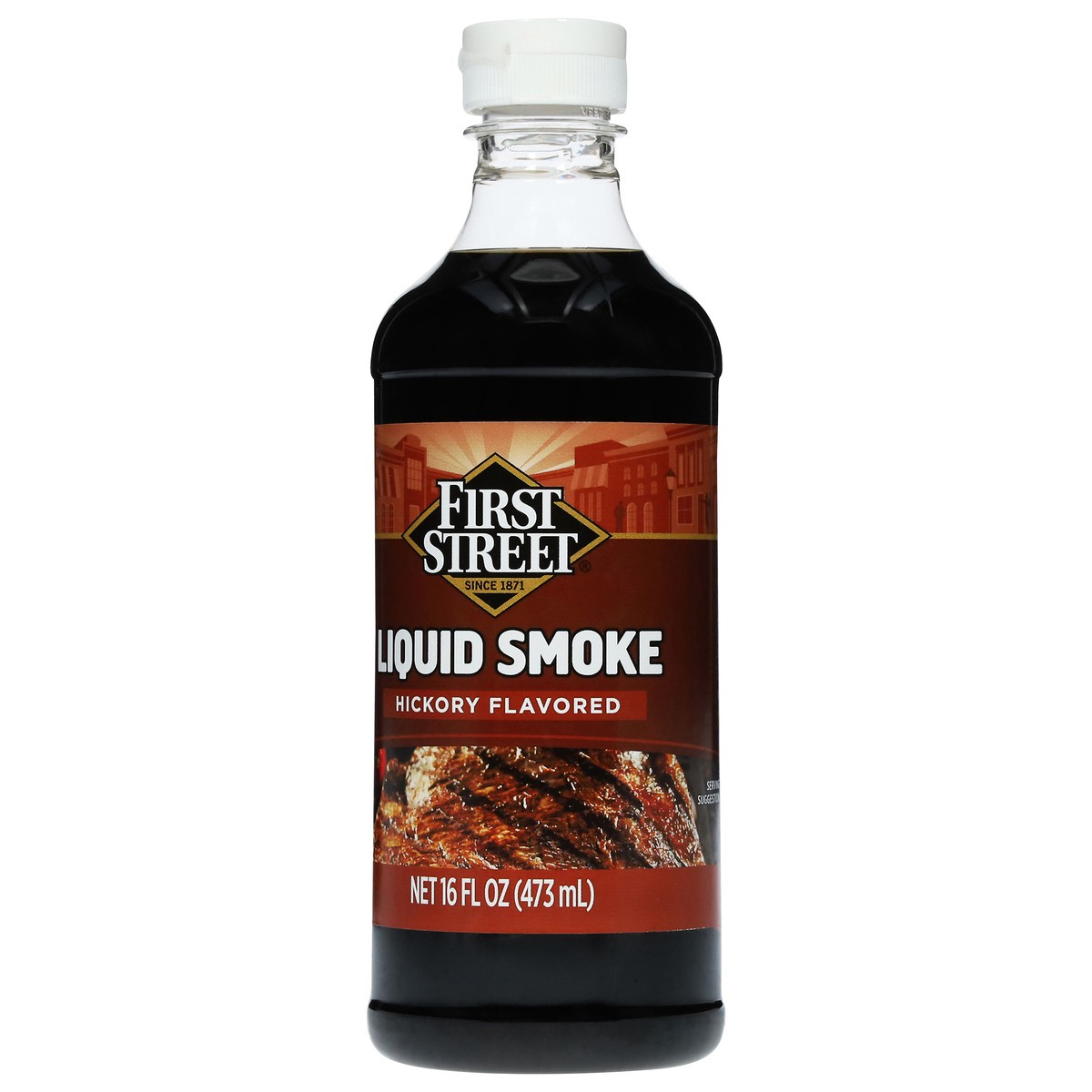 slide 2 of 4, First Street Liquid Smoke, 16 oz