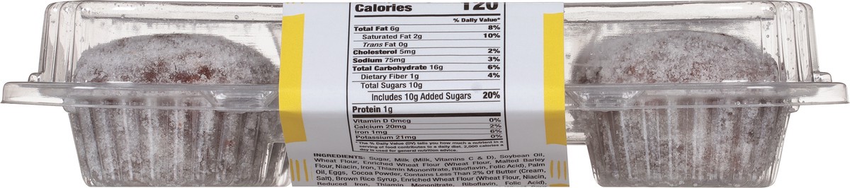 slide 7 of 9, One Bite Chocolate Donut Muffins, 9 oz